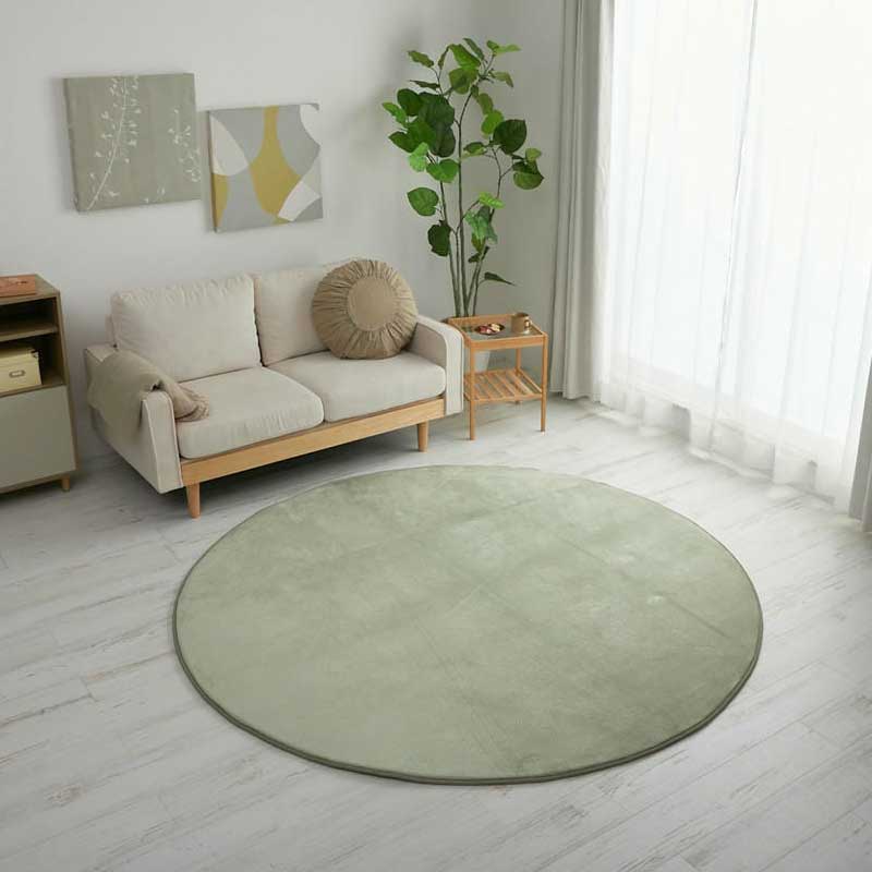 【1031450】ホリデープラス 190cm円形 ミスティグリーン